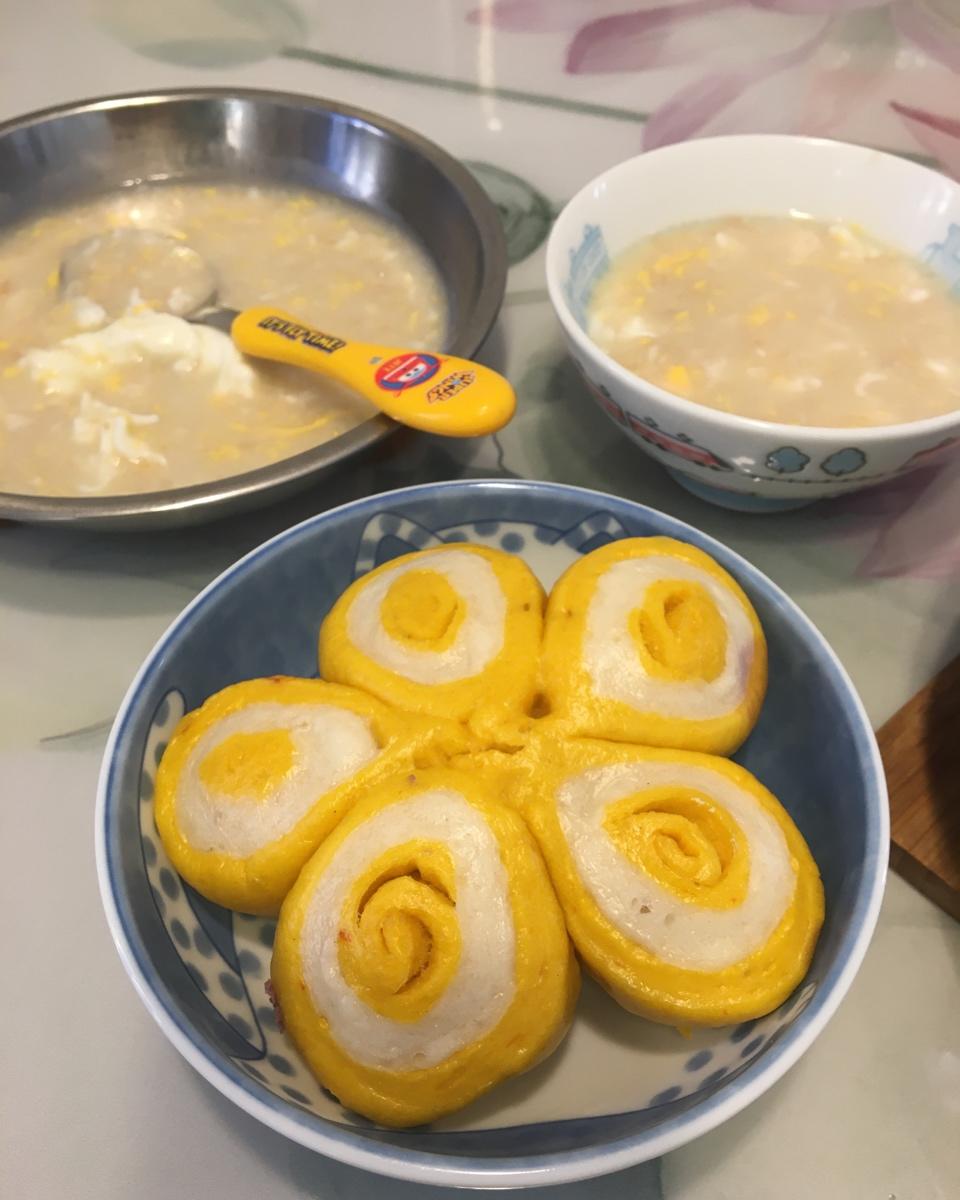 双色梅花馒头
