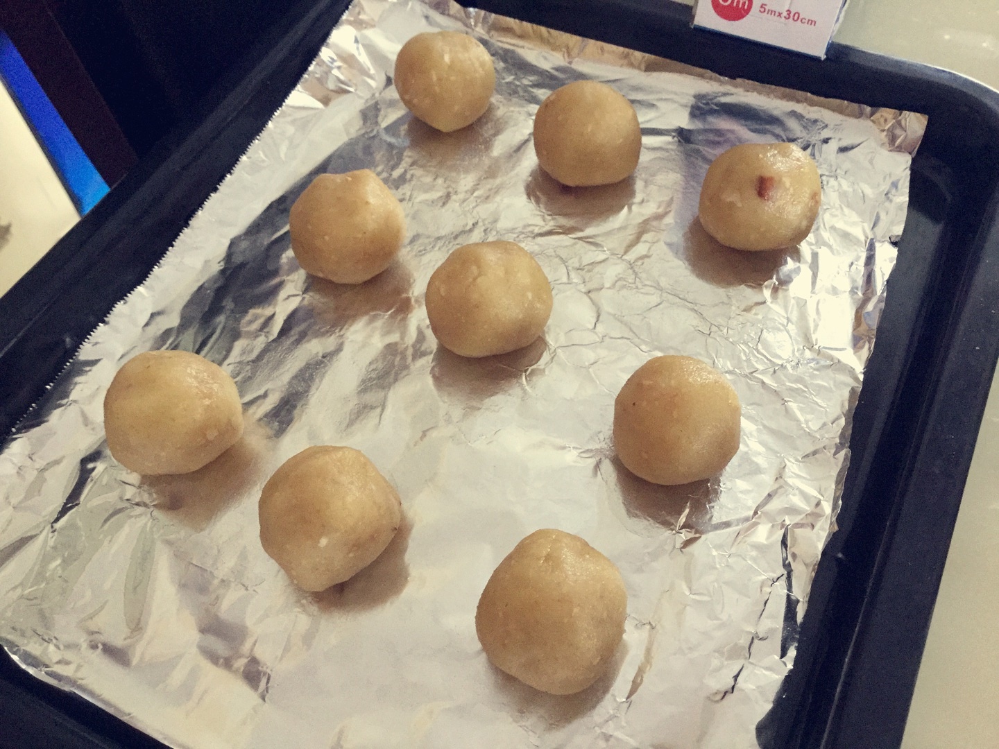 桃酥－无黄油，简单又好吃（24寸ACA烤箱）的做法 步骤3