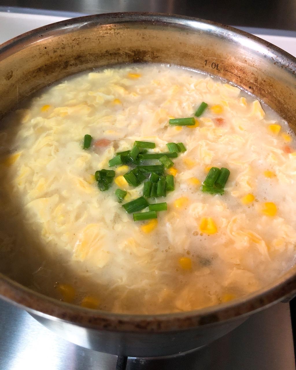 鸡蛋玉米羹