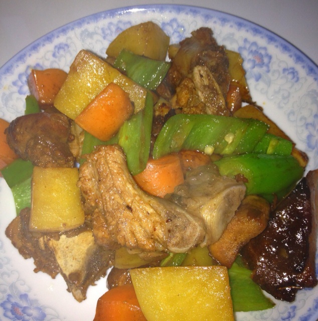 土豆炖排骨