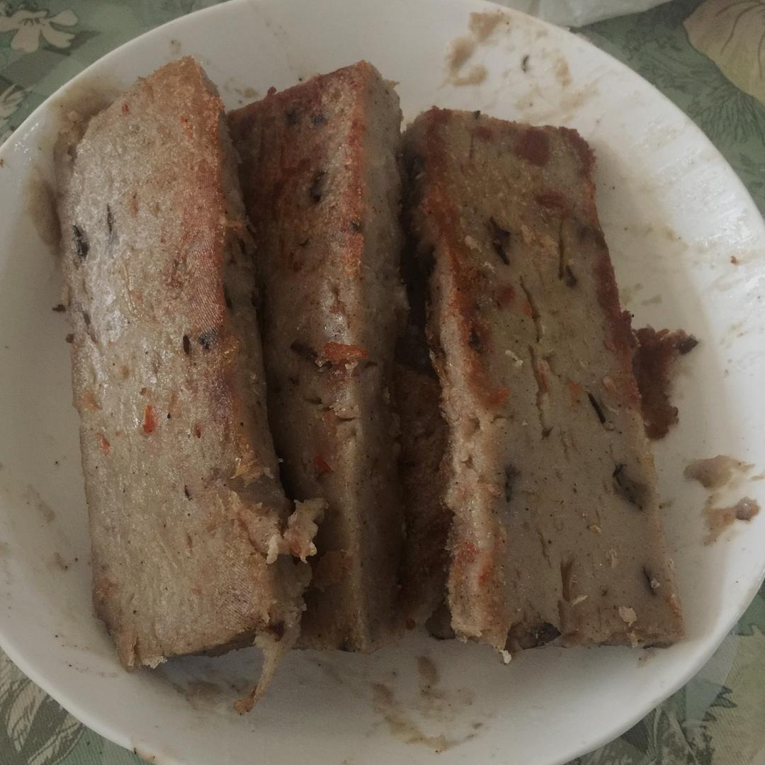 煎萝卜年糕