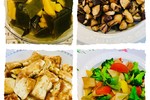 家常素🤗西兰花炒杏鲍菇、海带炖土豆、干煸香菇丁、香煎豆腐💕吃素是福🙏