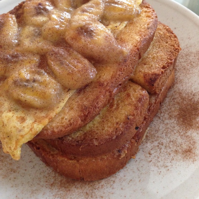 肉桂香蕉煎蛋面包