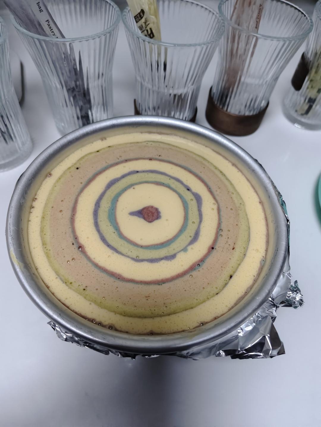 彩虹蛋糕一次成型