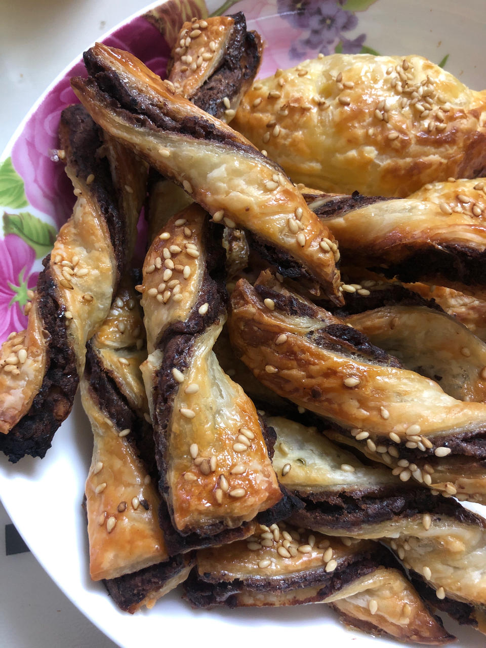 手抓饼的多样吃法，紫薯扭扭酥