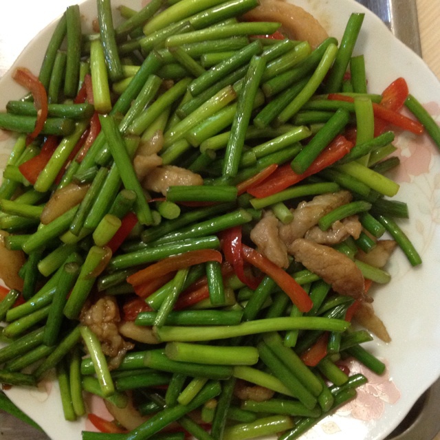 蒜苔炒肉