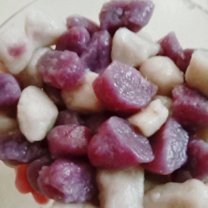 自制鲜芋仙芋圆（另附: 蜜红豆和仙草冻的做法）