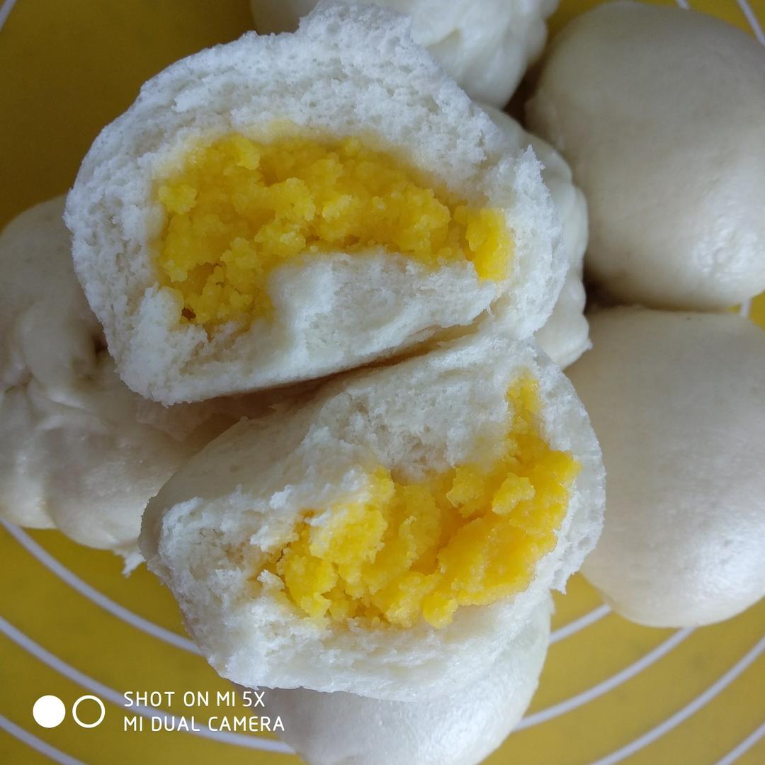 自制无油奶黄包