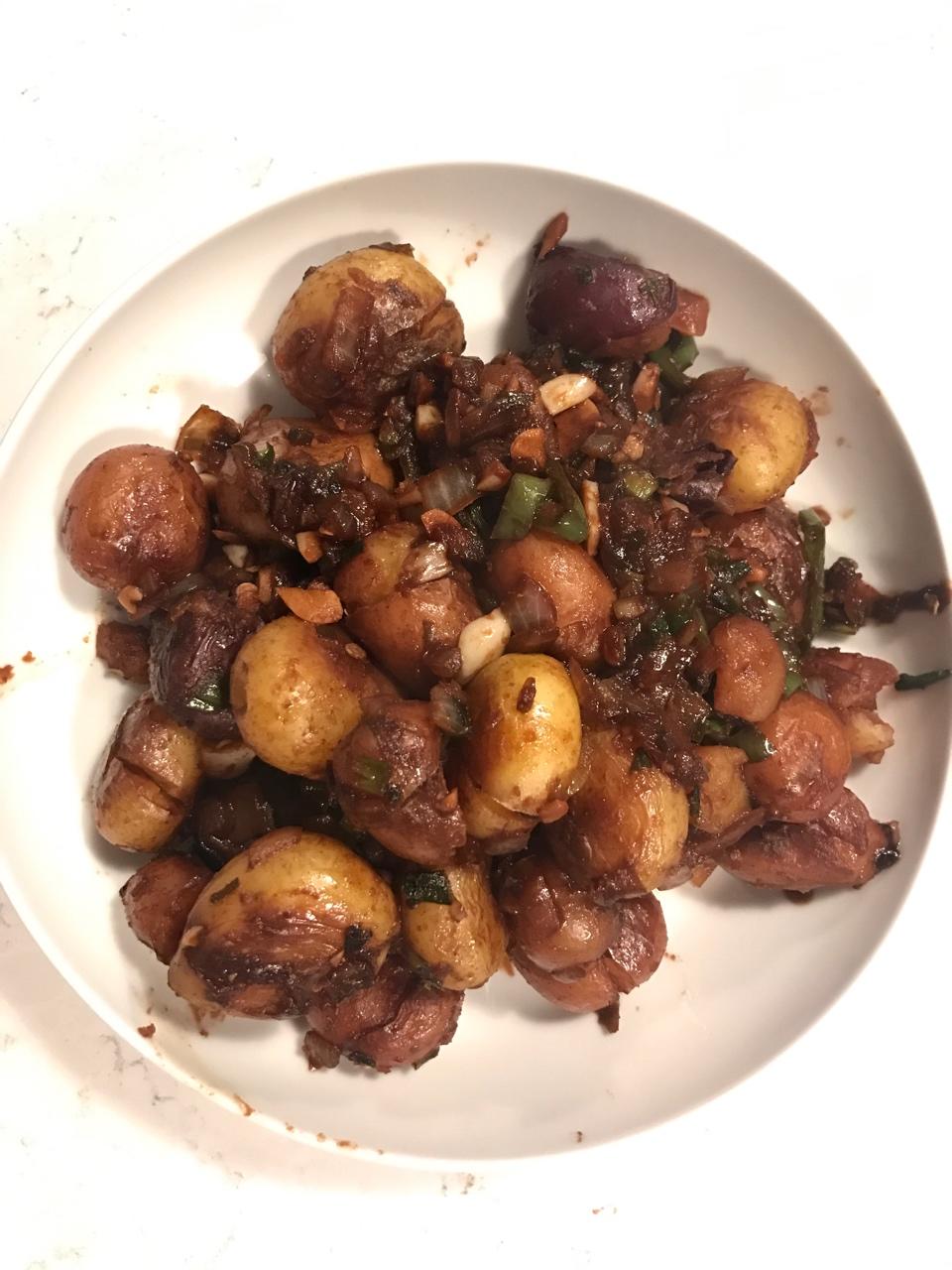孜然香辣煎小土豆
