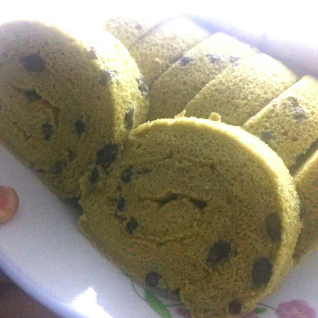 抹茶戚风蛋糕卷