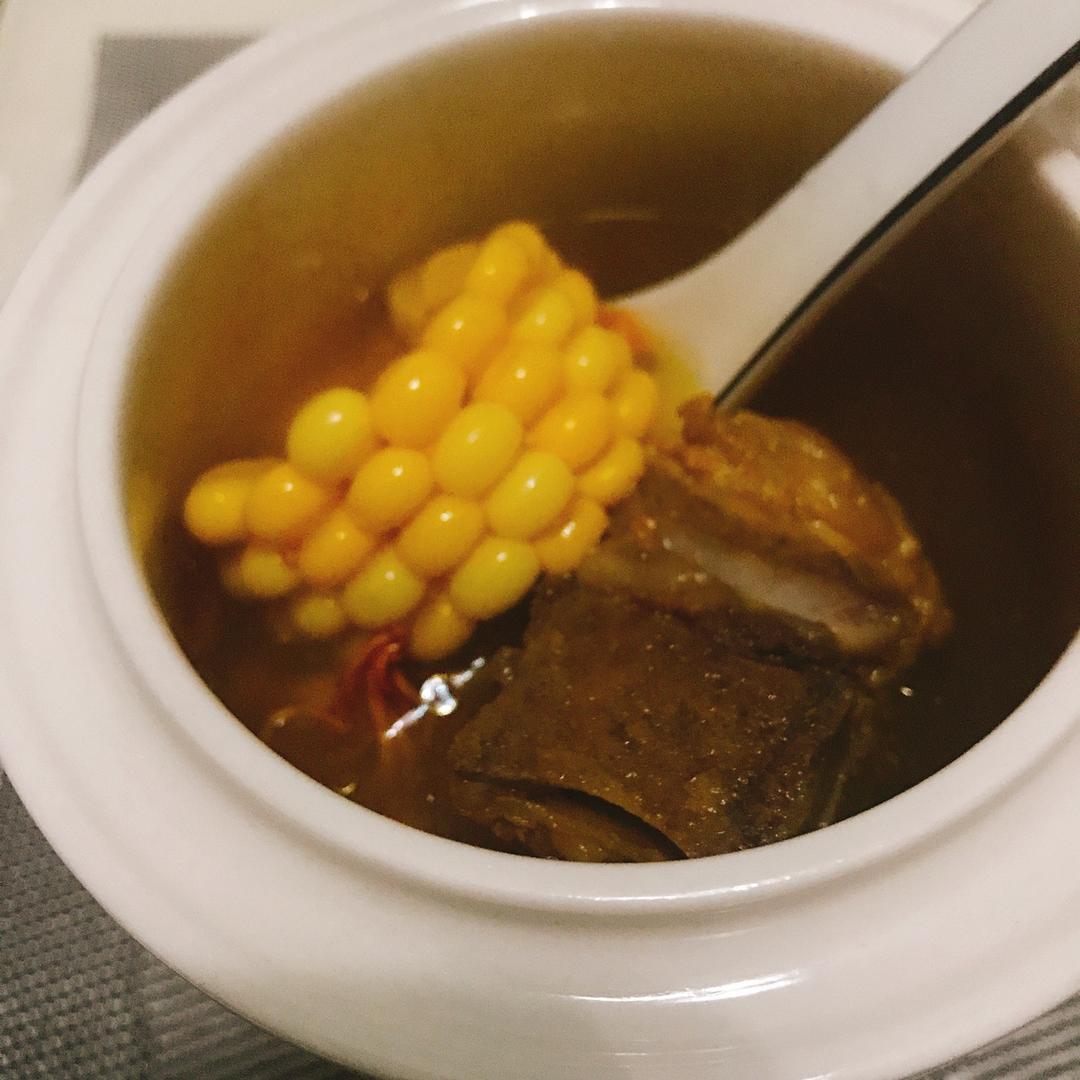 虫草花干贝玉米汤