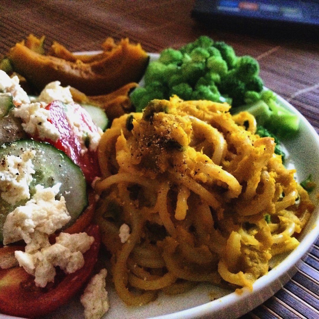 南瓜意面(Spaghetti with Pumpkin Sauce)