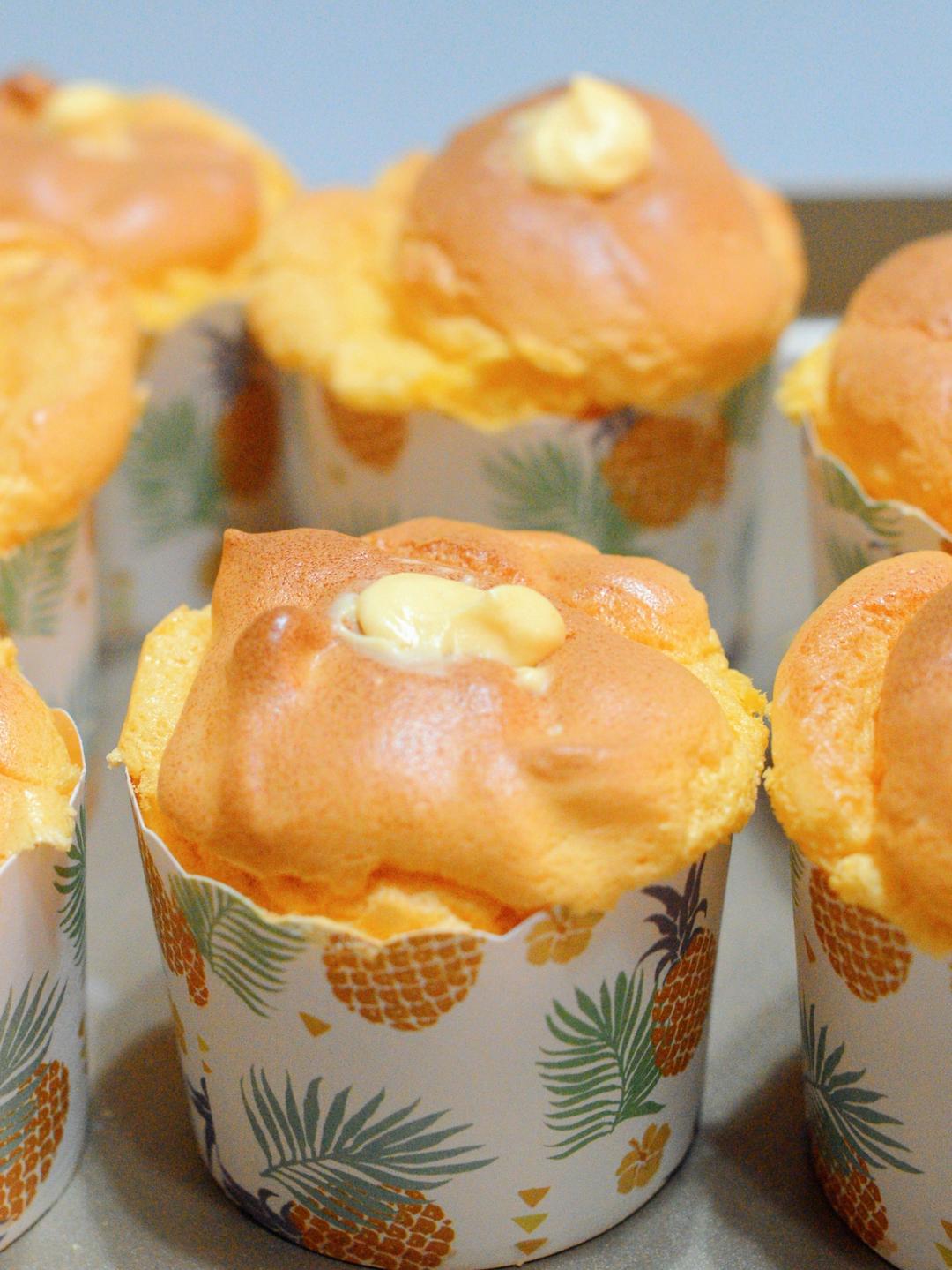 🌈🌈绵软甜蜜的北海道戚风杯💚💫附万能卡仕达酱配方