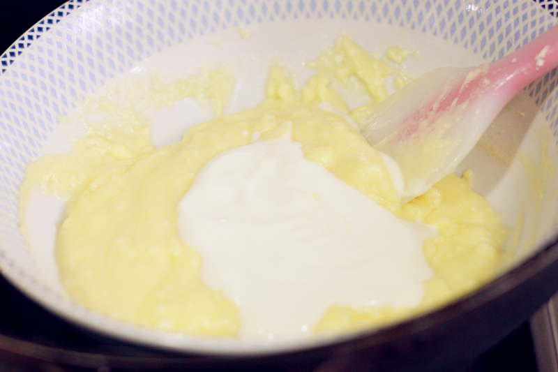 免烤式抹茶大理石乳酪蛋糕的做法 步骤4