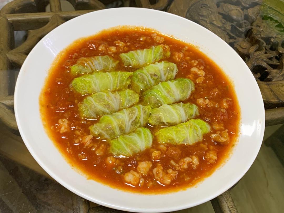 肉酿白菜卷