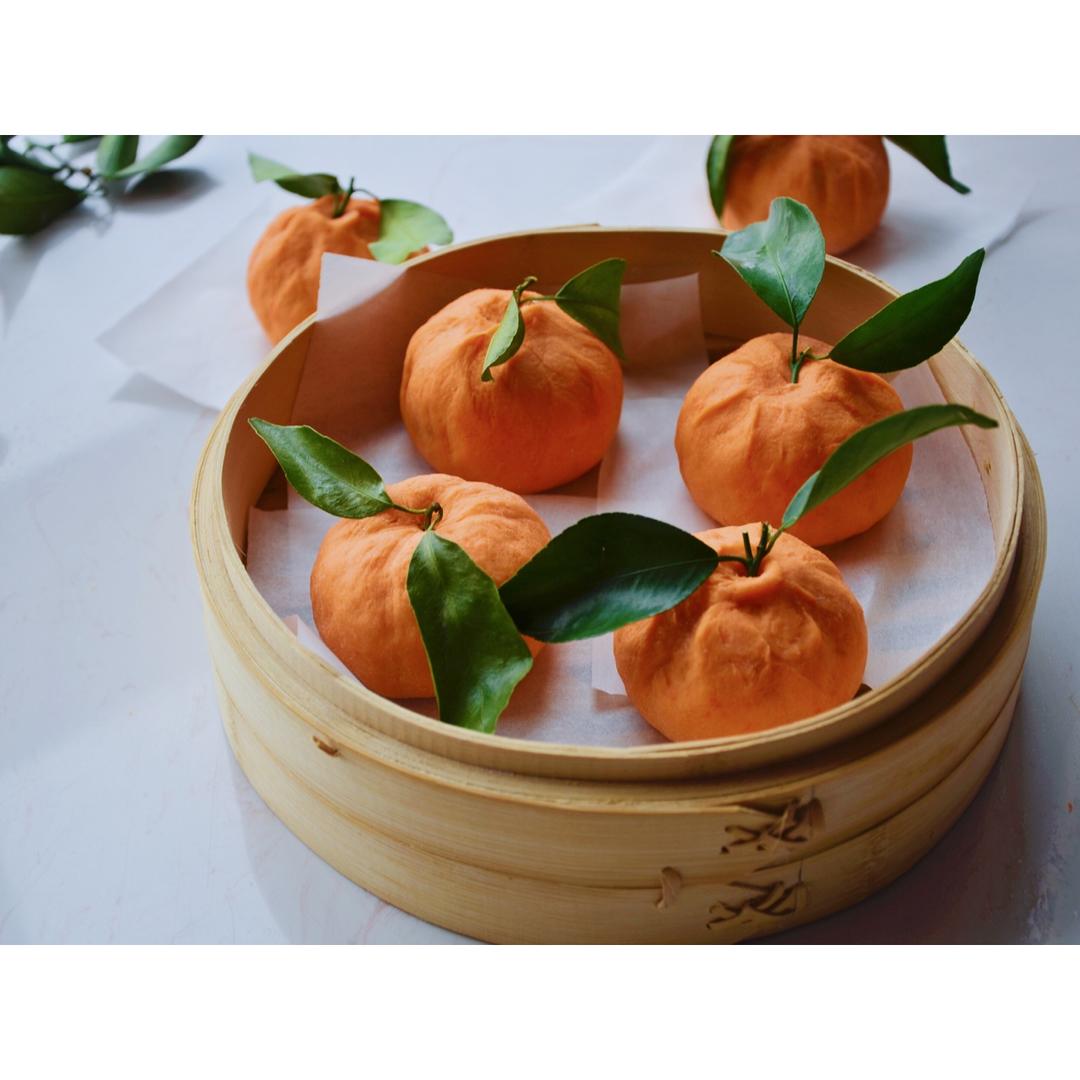 仿真橘子馒头