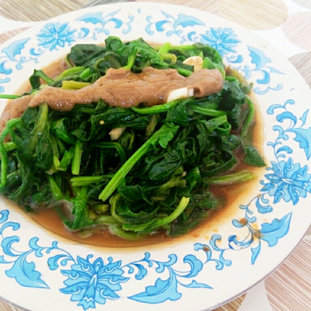 凉拌菠菜