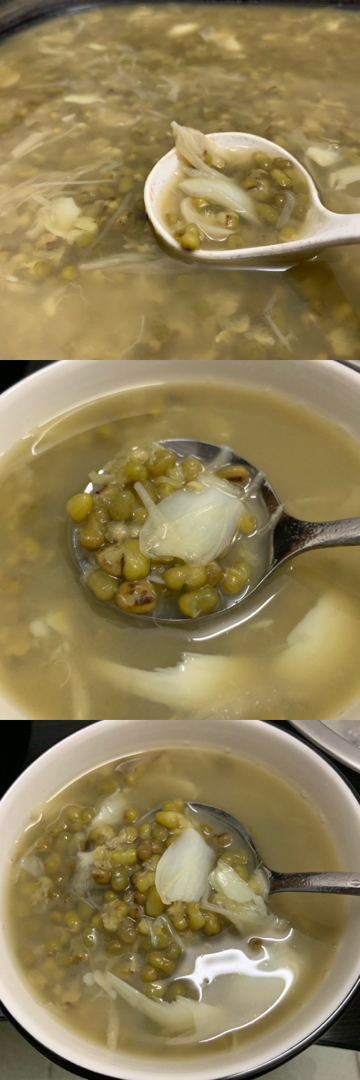 冰糖绿豆百合汤
