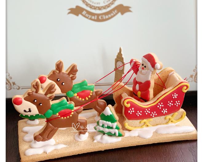 圣诞糖霜饼干之立体马车的做法