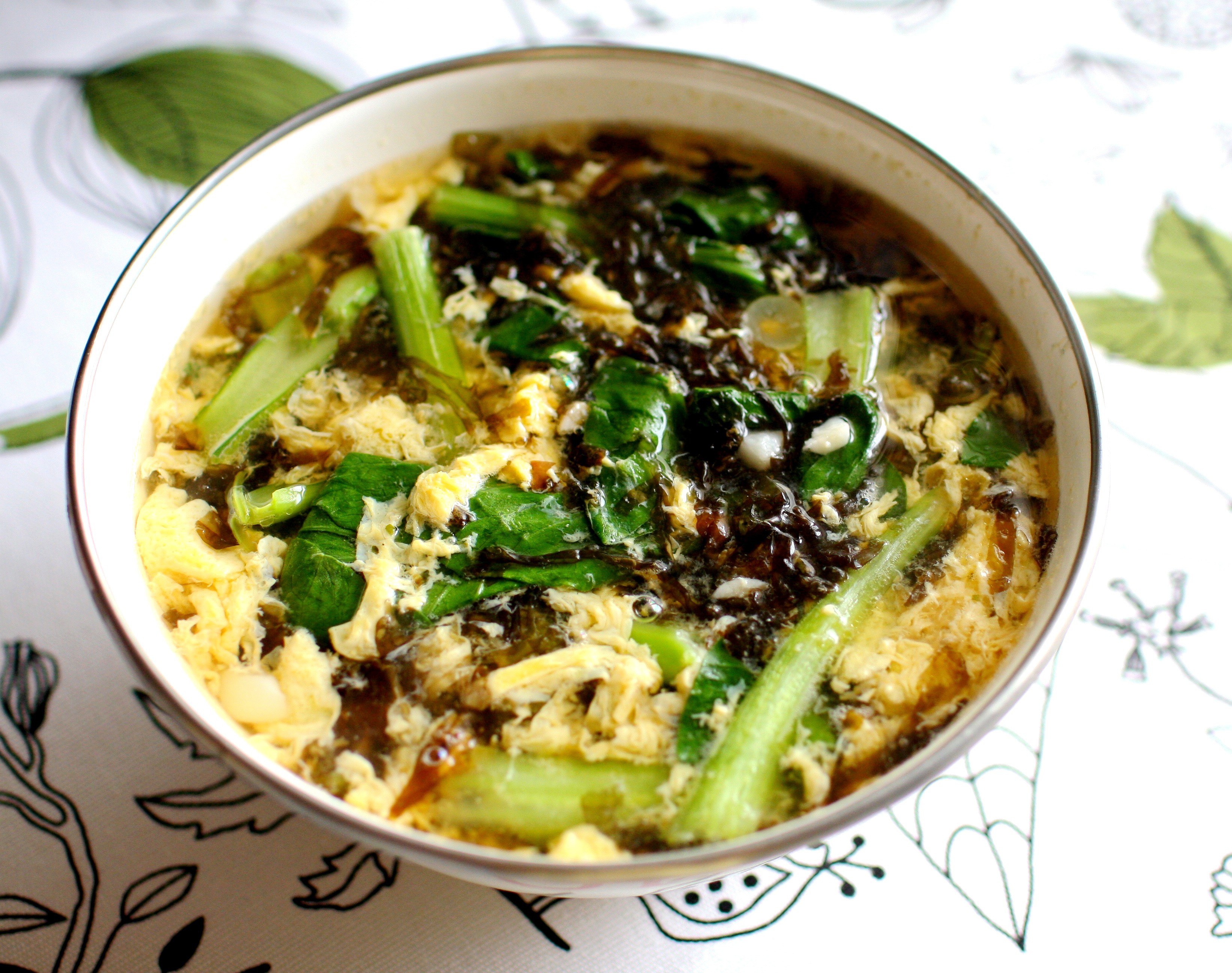 【木耳青菜鸡蛋汤图片】totorol_下厨房