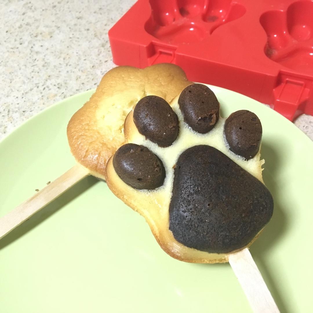 萌萌的熊爪海绵蛋糕（4个份）