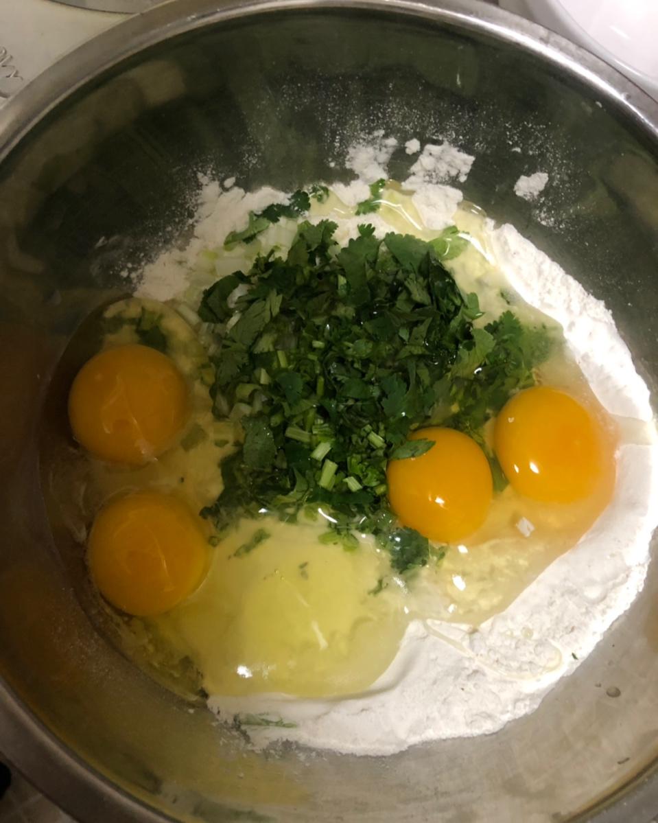 葱花鸡蛋饼