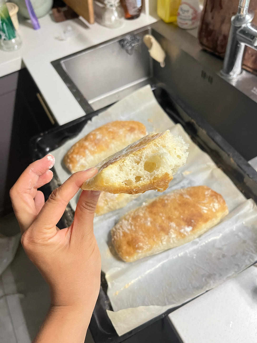 家庭版免揉～恰巴塔🥖｜一次成功超好吃