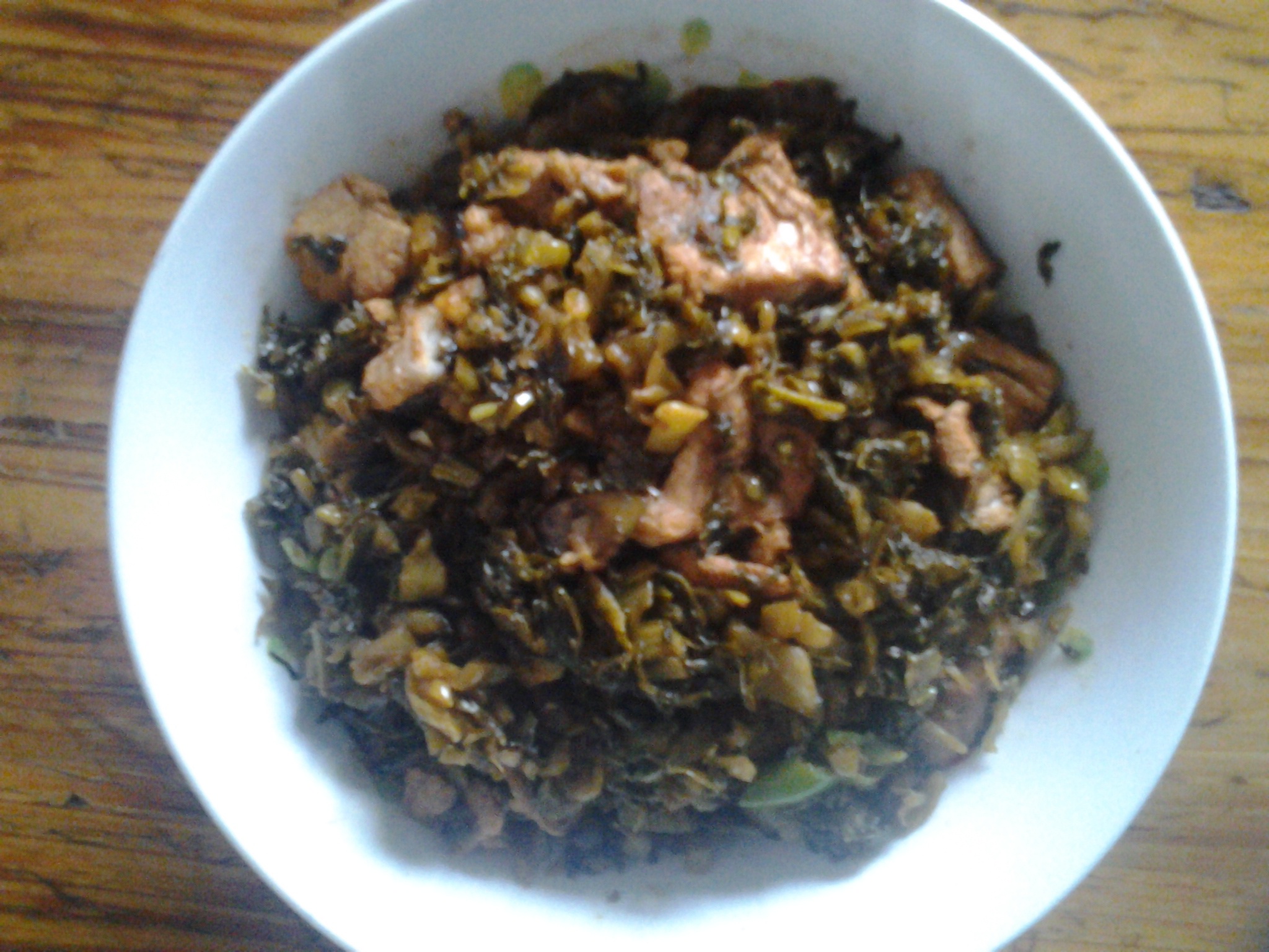 酸菜炒肉末