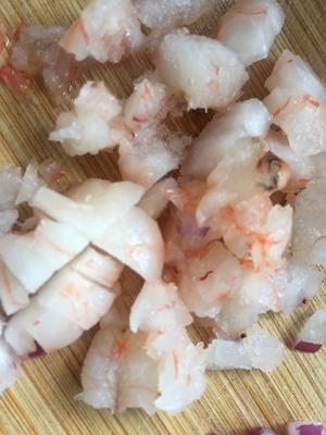 芝士虾仁🍤三角饭团的做法 步骤2