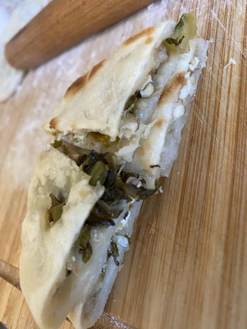 咸菜肉丝饼VS糯米饼