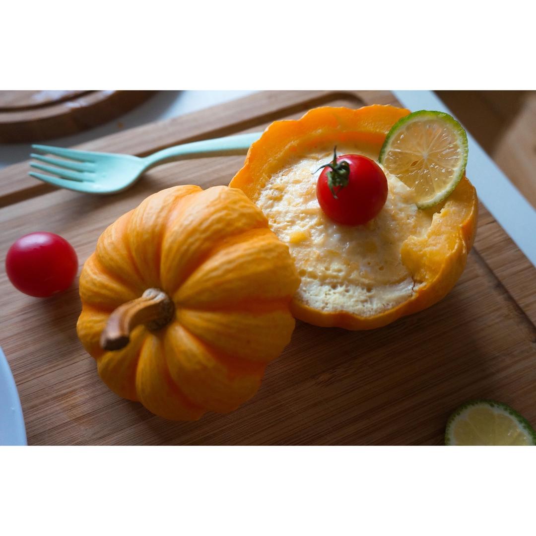 南瓜蒸蛋