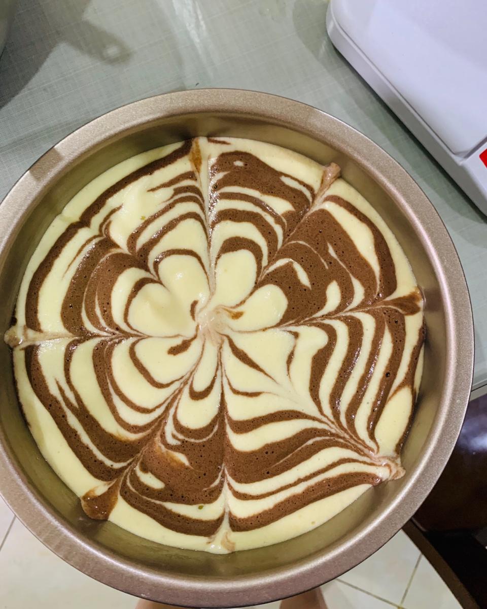 斑马纹戚风蛋糕