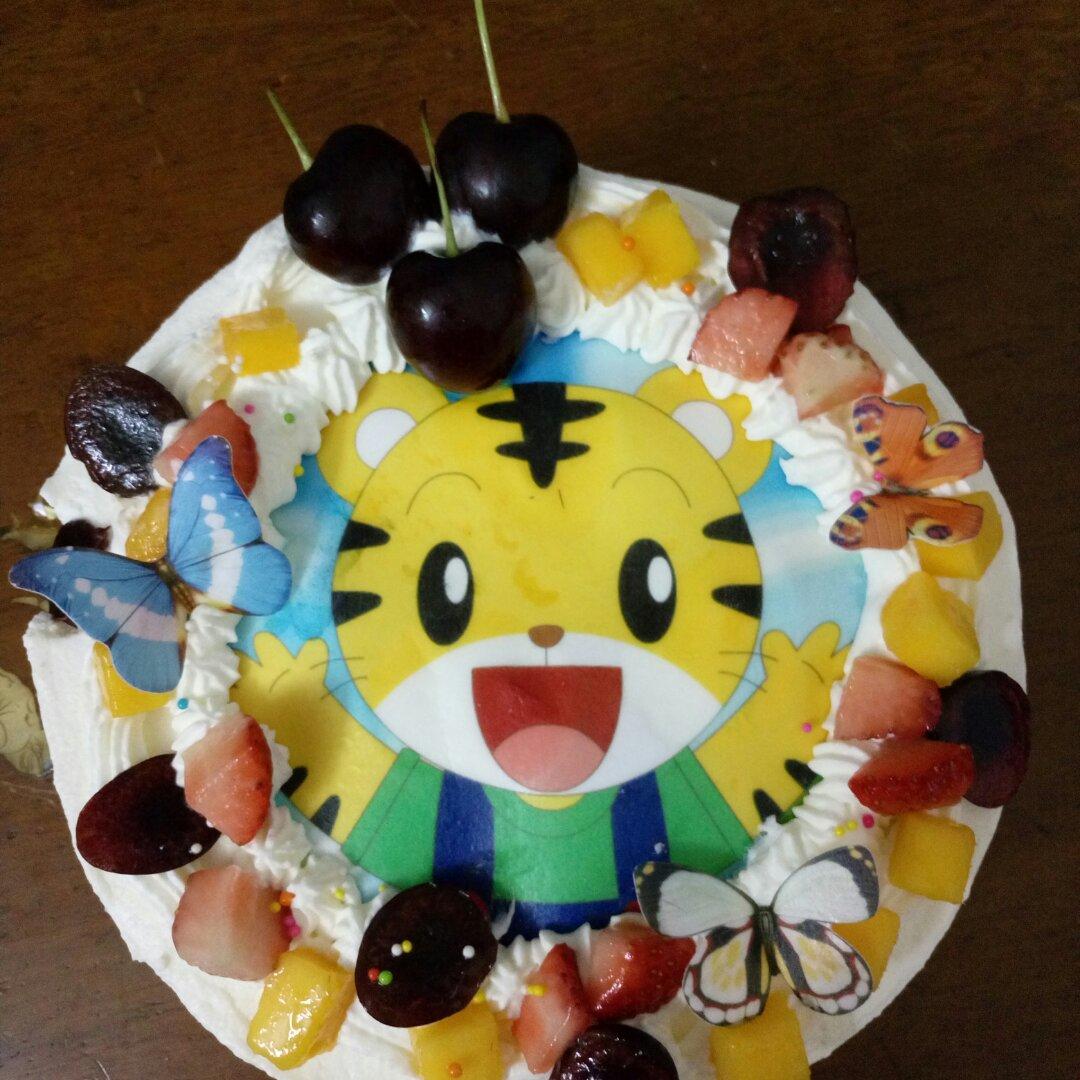 【零失败】不会裱花没关系的水果裸蛋糕 芒果裸蛋糕 完美戚风胚