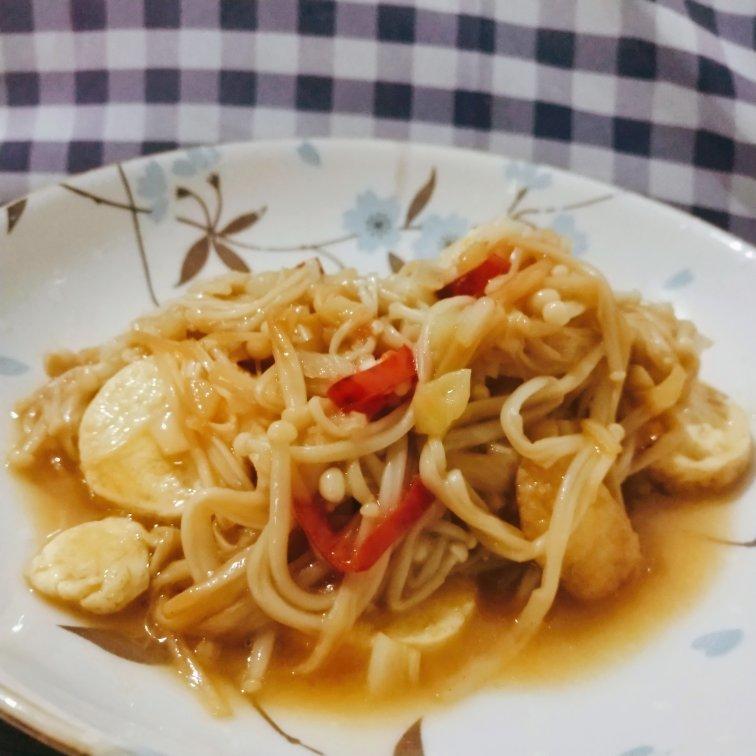 超级下饭菜--金针菇日本豆腐