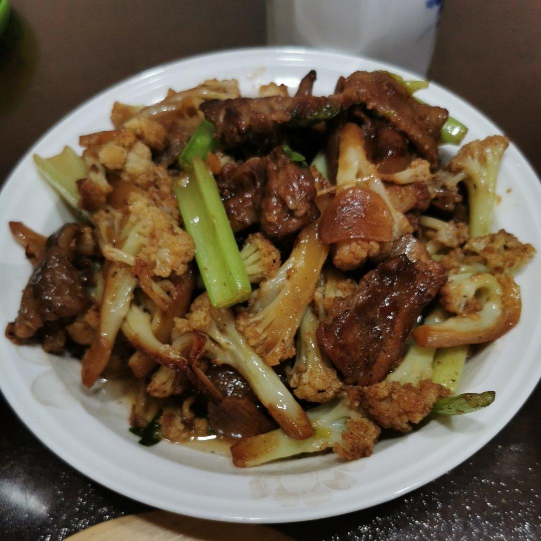 和饭店一个味道的干锅花菜