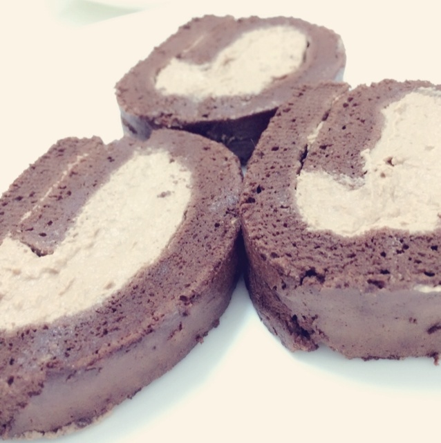 甘纳许巧克力蛋糕卷