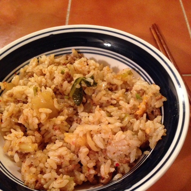 韩式辣白菜炒饭