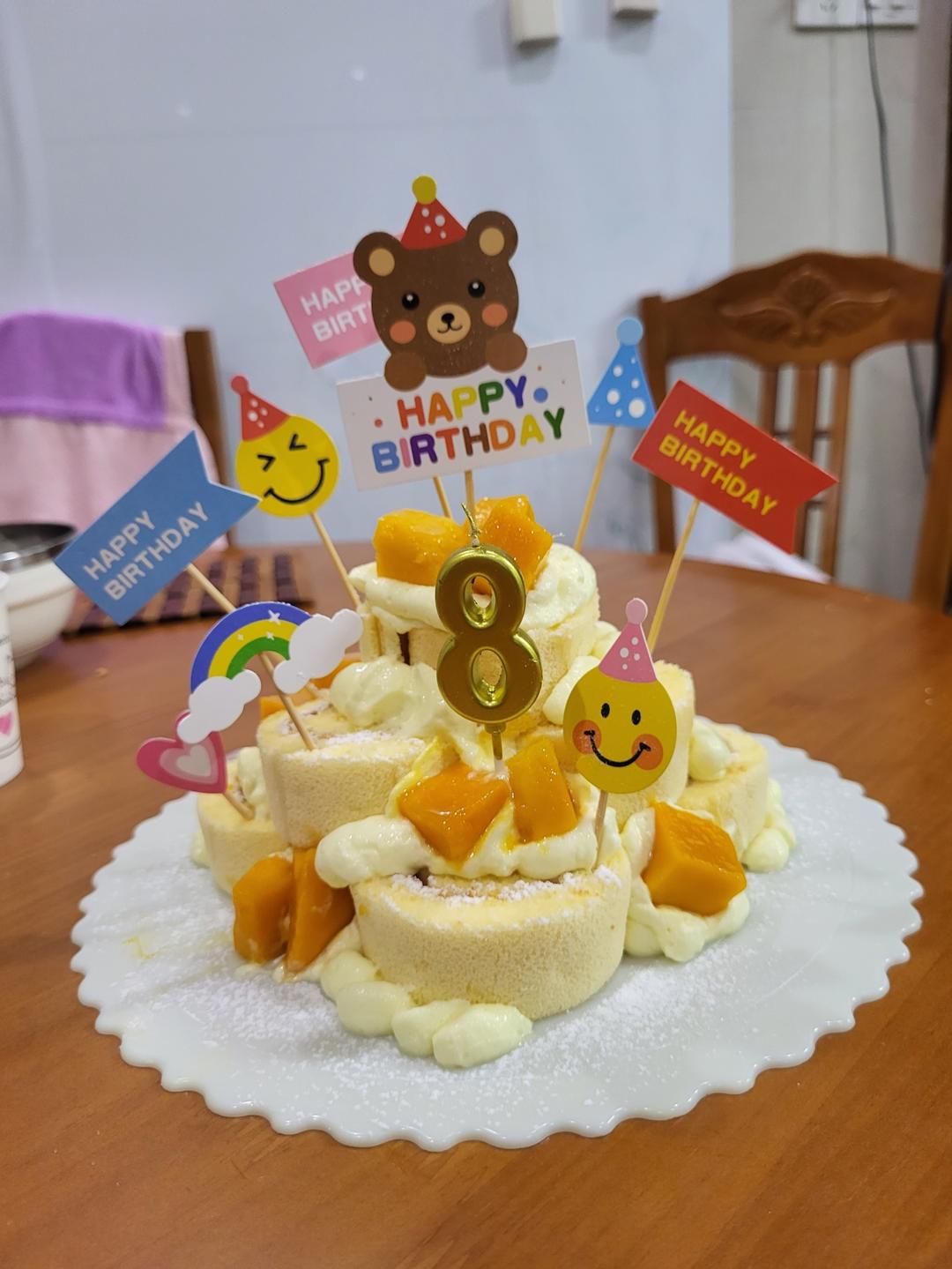 堆起来的蛋糕塔⁉️叠叠乐青提乳酪蛋糕🎂超乖
