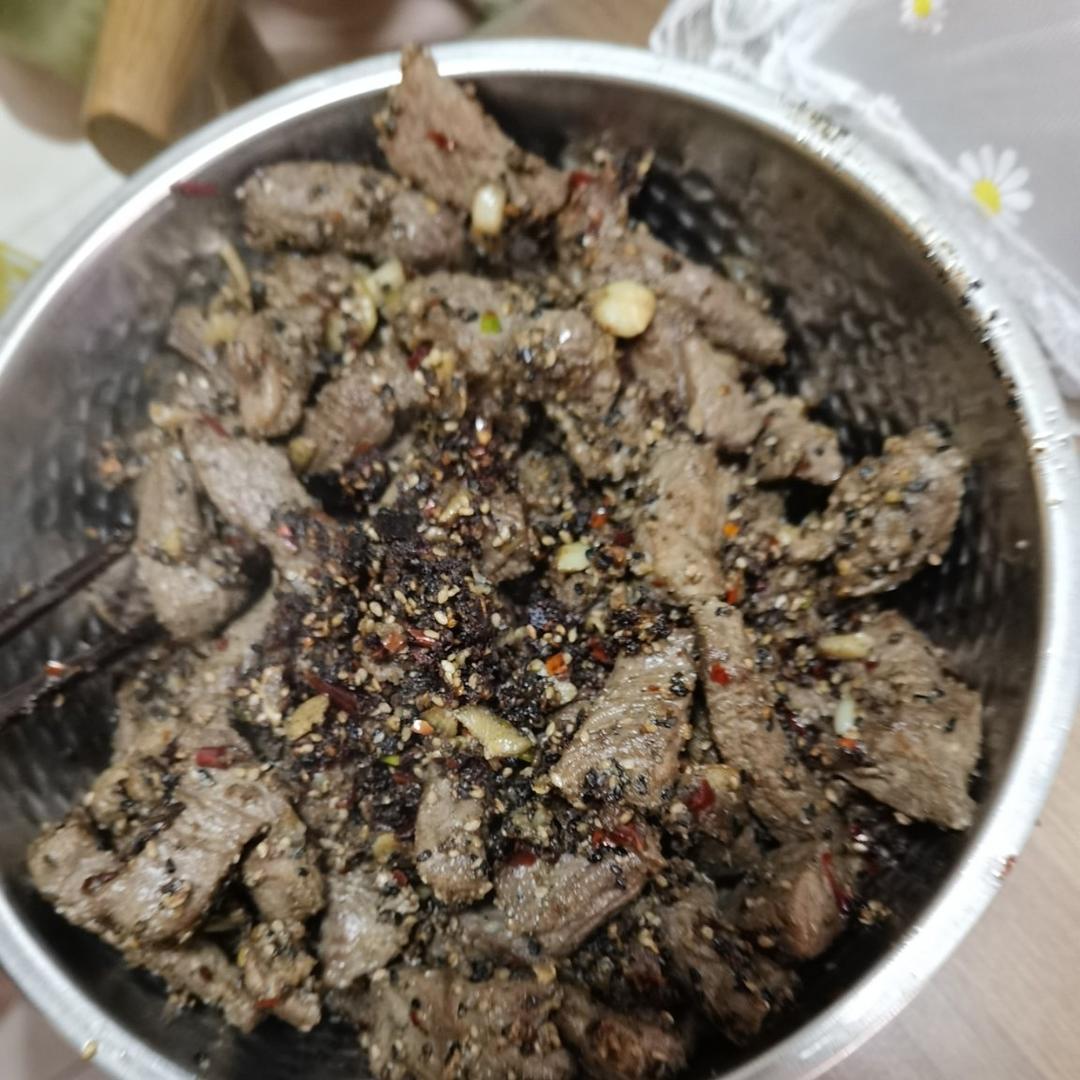 孜然牛肉粒