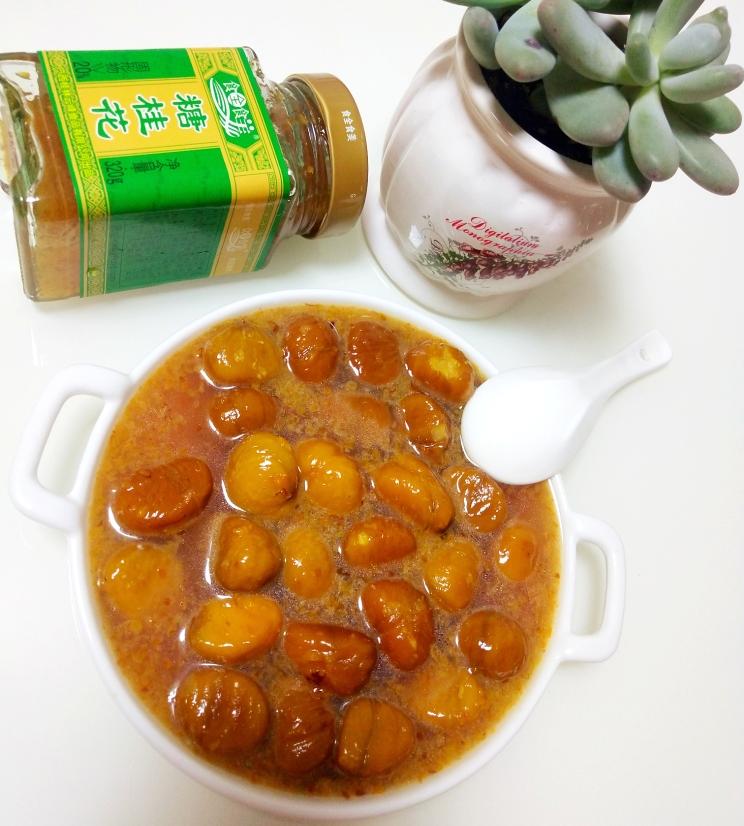 焦糖桂花栗子汤的做法
