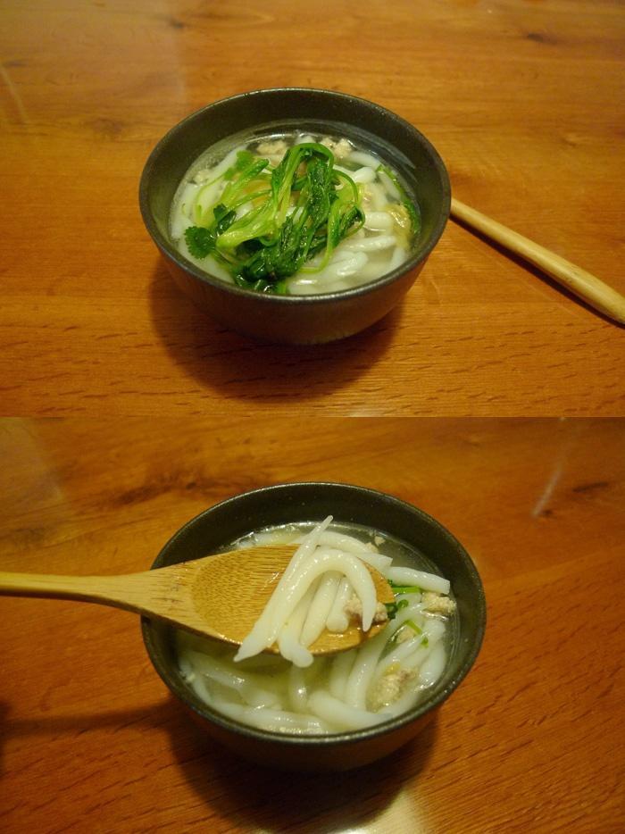 尖米丸汤。的做法