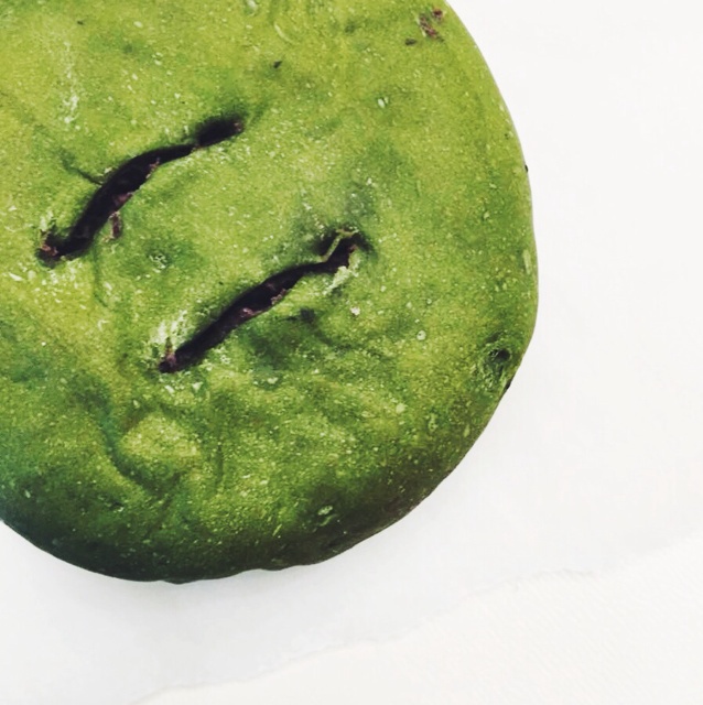 抹茶豆沙小面包（无油脂）