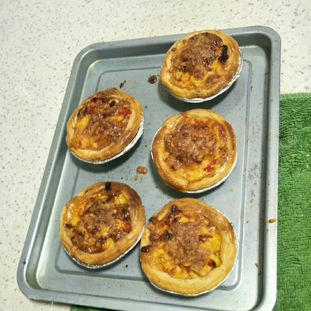 黑椒培根芝士挞(咸味蛋挞)