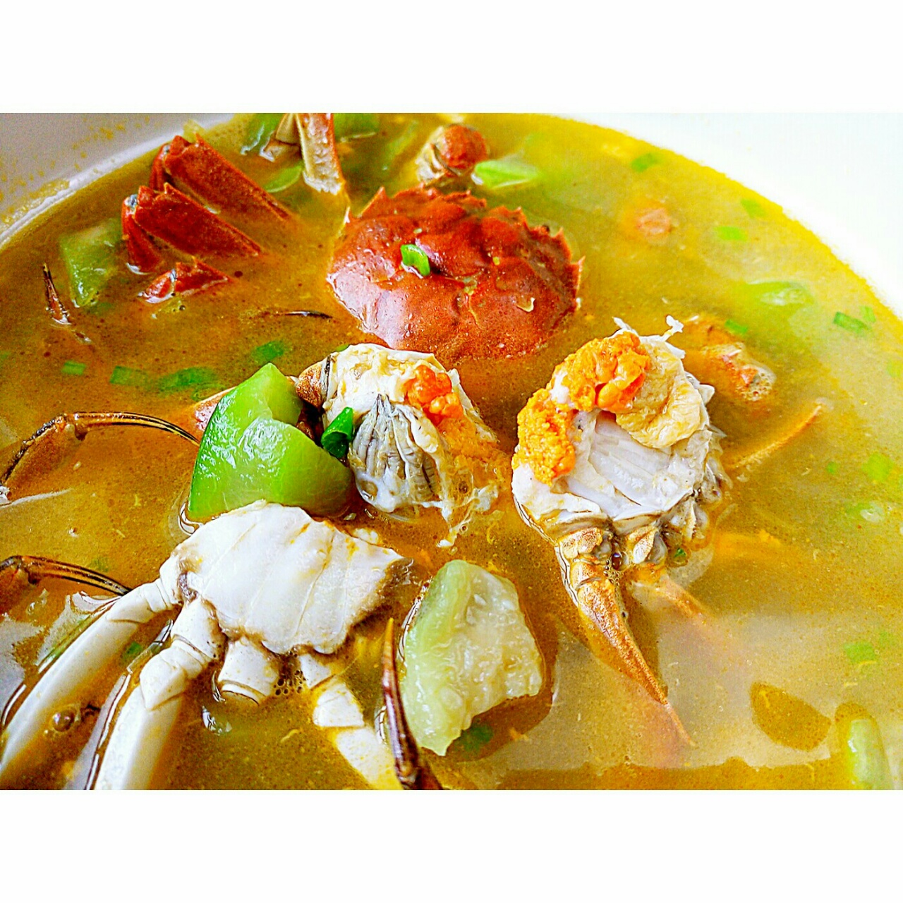 螃蟹丝瓜豆汤
