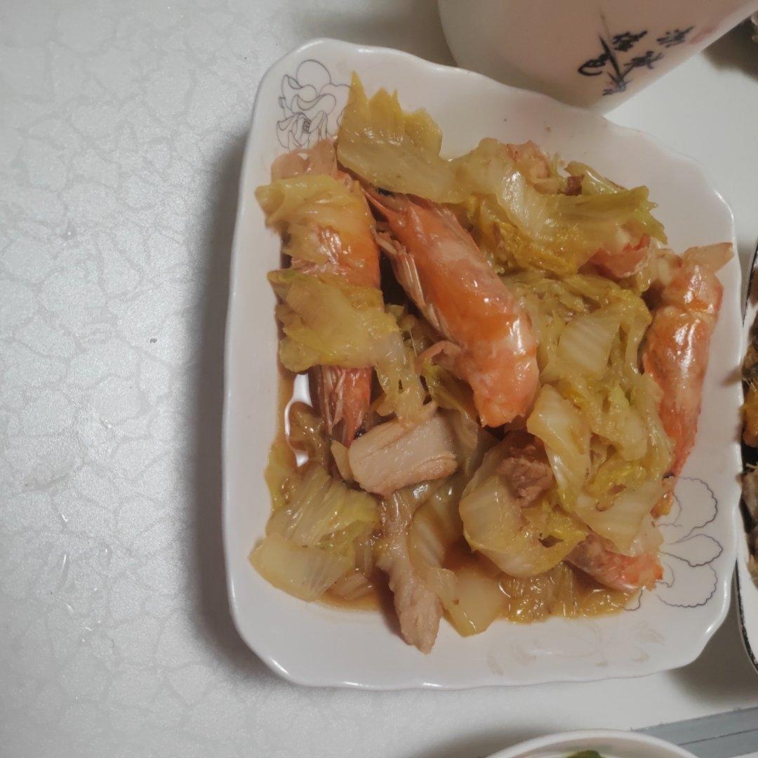 大虾炖白菜