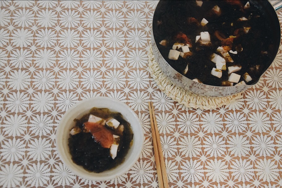 快手紫菜番茄豆腐汤的做法