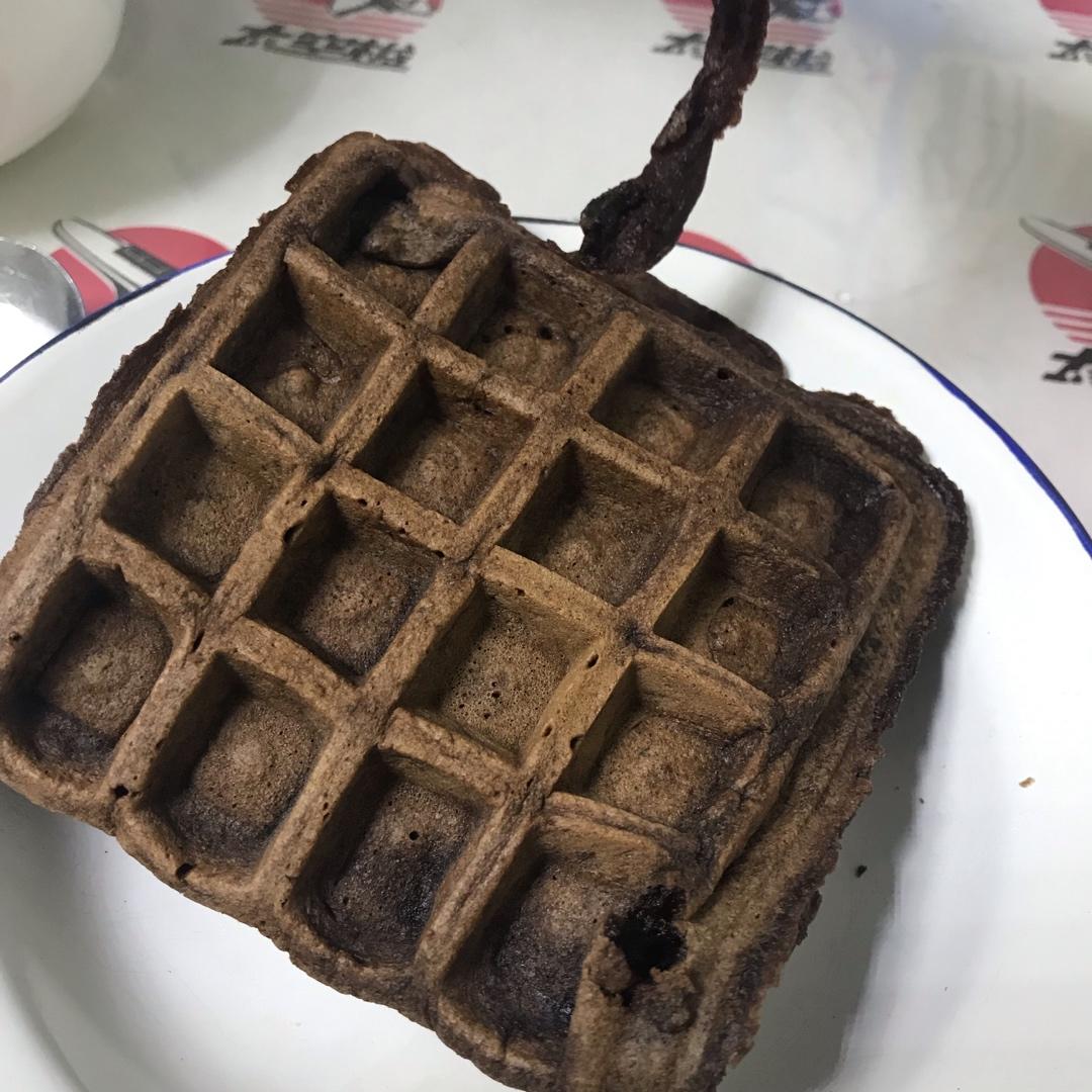 可可糯米华夫饼