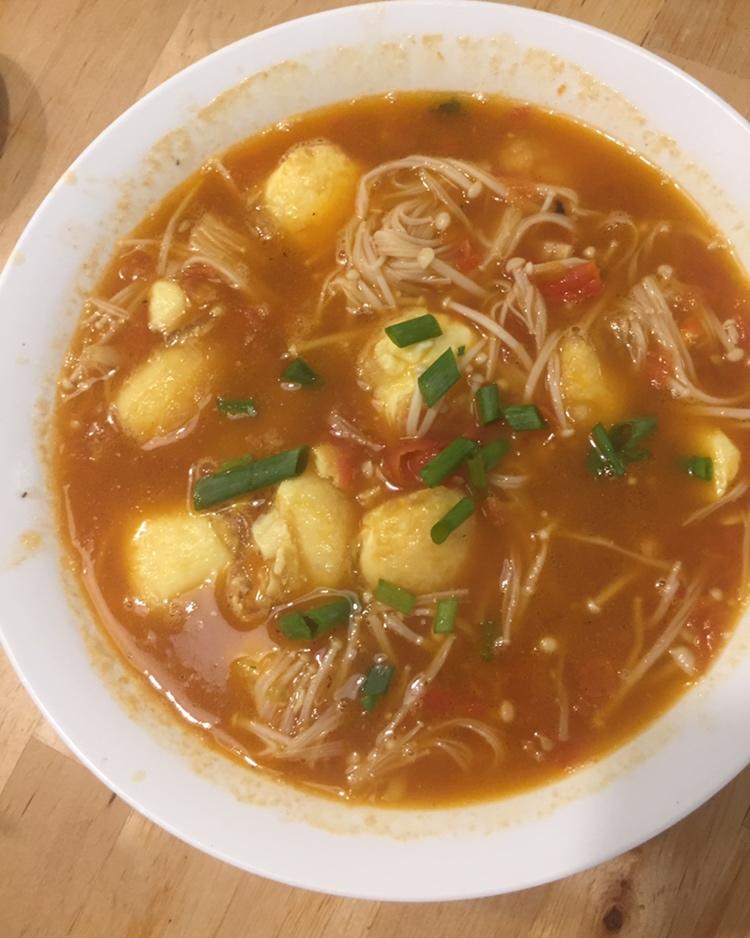 金针菇烧日本豆腐