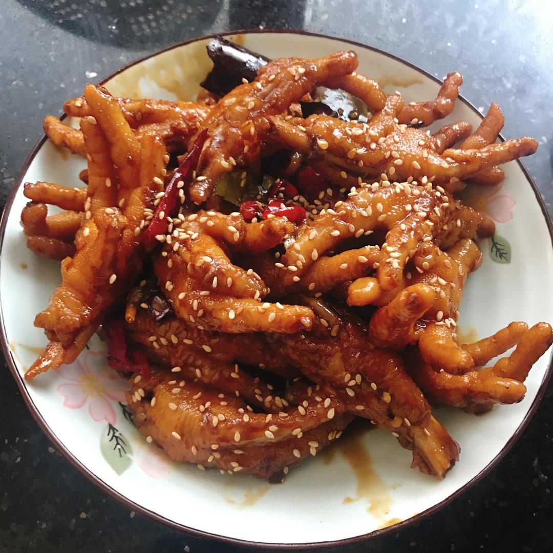 香辣烧鸡爪