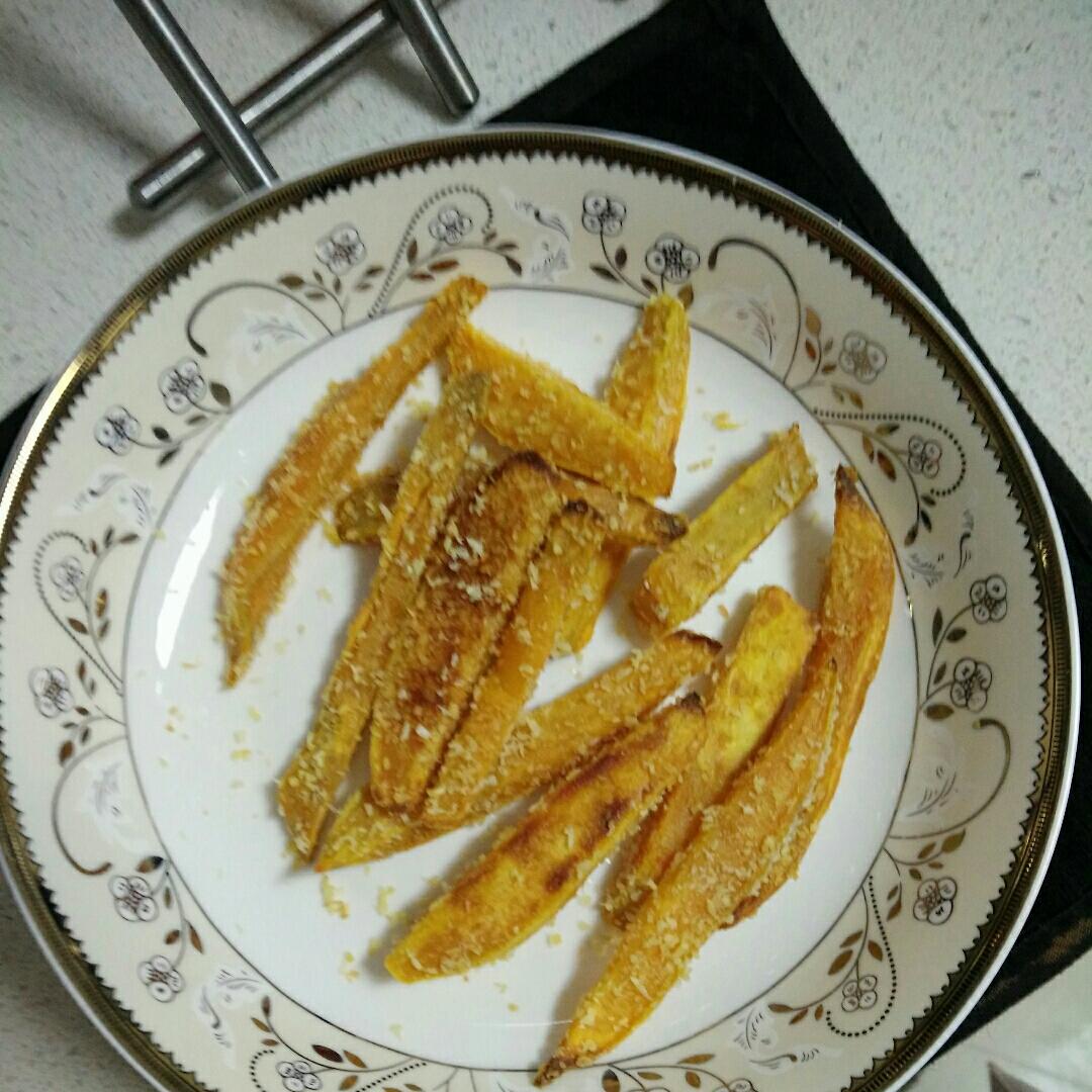椰蓉烤红薯条（健康夜宵）